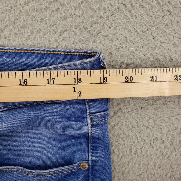 Old Navy Jeans Womens 16 Blue Denim Medium Wash Rockstar Super Skinny - Picture 11 of 14